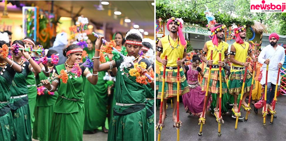 सीएम हाउस में हरेली तिहार लोकनृत्य और परंपराओं के बीच मनाया गया.