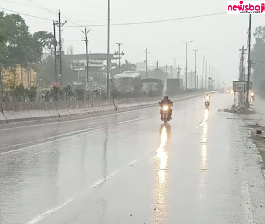 Rainfall at different places in the state