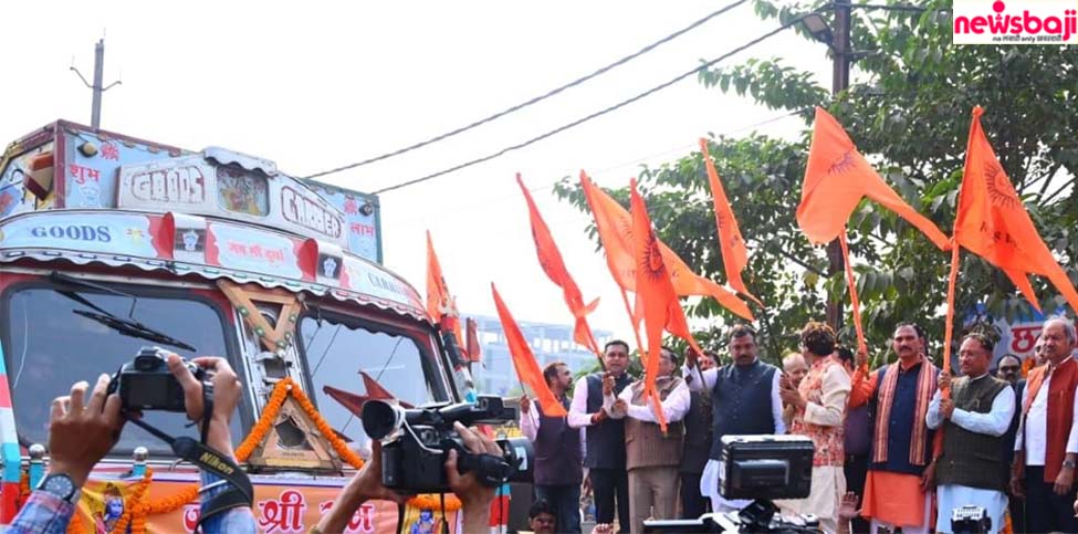 श्रीराम मंदिर प्राण प्रतिष्ठा समारोह के भंडारे के लिए चावल भेजा गया है.